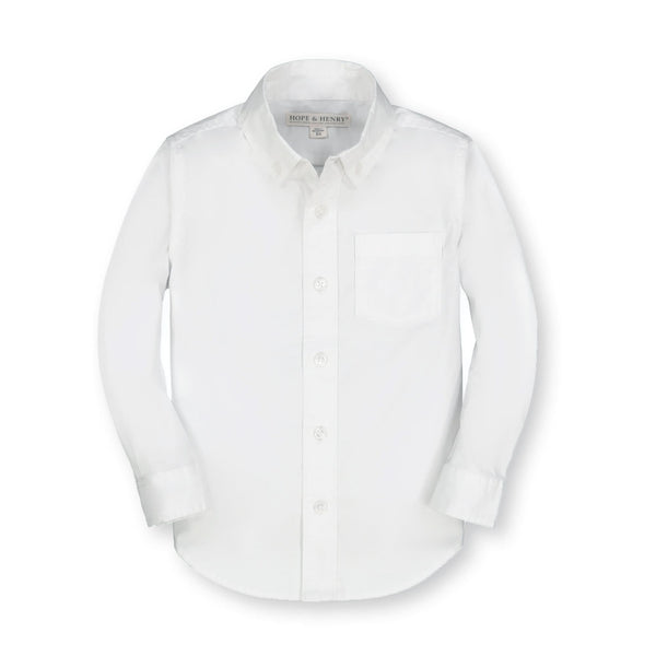 stretch-poplin-organic-button-down-shirt Hope & Henry - Sophia's StyleShirts-1